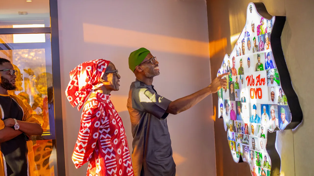 At the “We Are Ọyọ” wall
